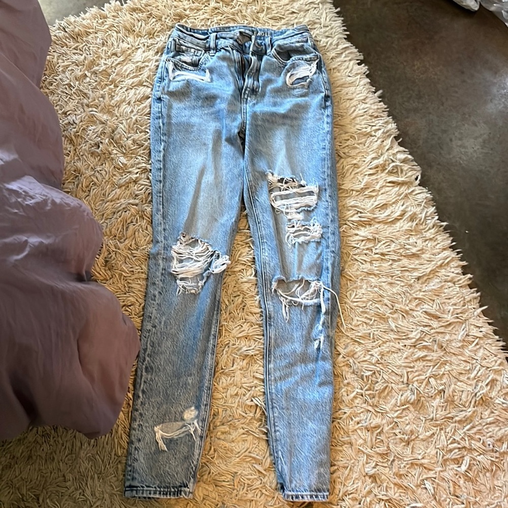 american eagle size 0 mom jean